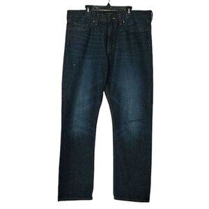 Banana Republic Mens Slim Straight Jeans Dark Wash 34X30 Cotton Denim Stylish‎ &